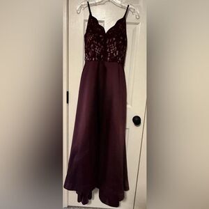 Xtraordinary Maroon Homecoming Prom Winter Formal Dress Size 5 Juniors